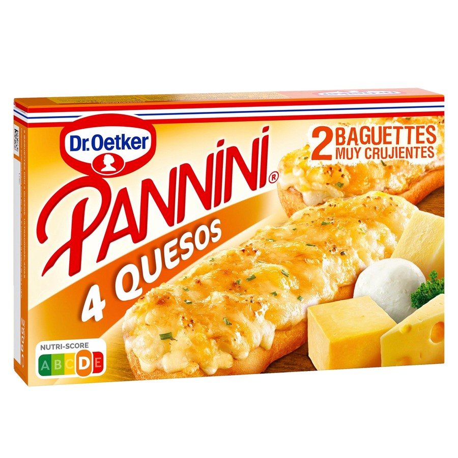 Panninis congelados DR.OETKER Cuatro Quesos 250 g