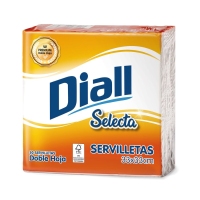 Servilleta 33x33 p.punta doble hoja DIALL 50 unidades