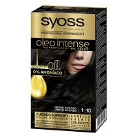 Tinte permanente sin amoníaco SYOSS negro intenso 1-10