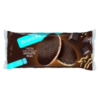 Tortiñas de arroz integral BICENTURY chocolate negro 4 x 2 unidades 130 g