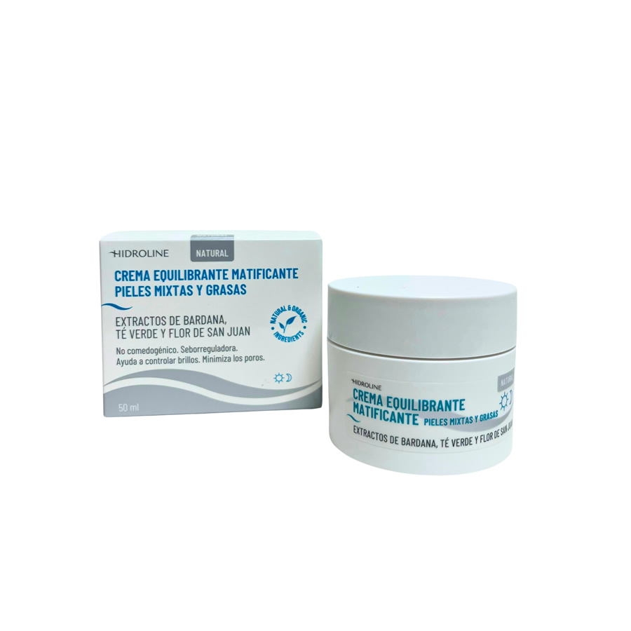 Crema equilibrante matificante pieles mixtas-grasas HIDROLINE 50 ml