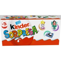 Ovo chocolate KINDER sorpresa estoxo 3 unidades 60 g