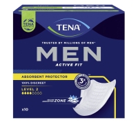 Protector absorbente TENA men Active Fit level-2 10 unidades