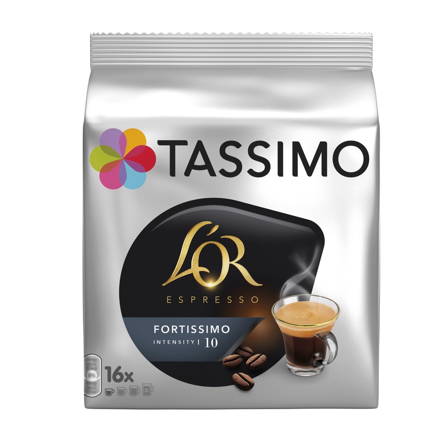 Café cápsulas TASSIMO L'Or Fortissimo 16 unidades 124,8 g