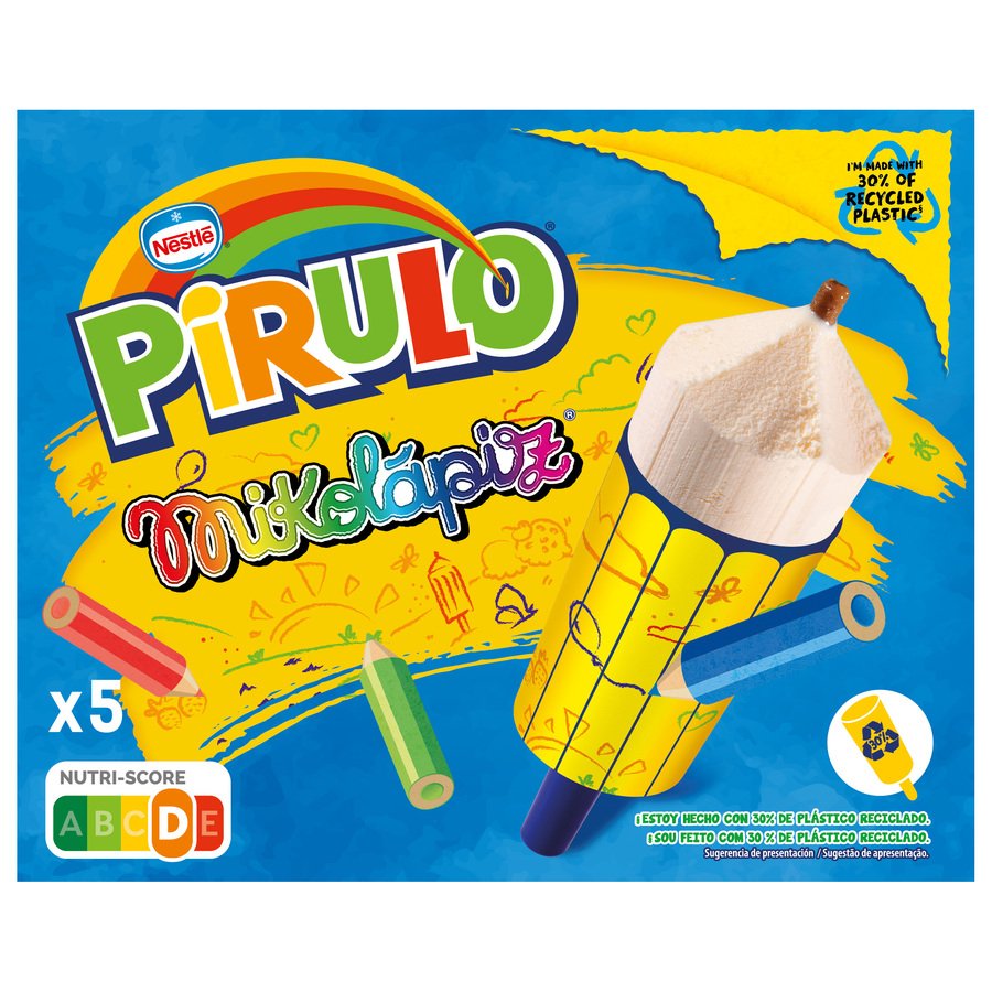 Helado NESTLE PIRULO Miko Lápiz 5 unidades 250 g
