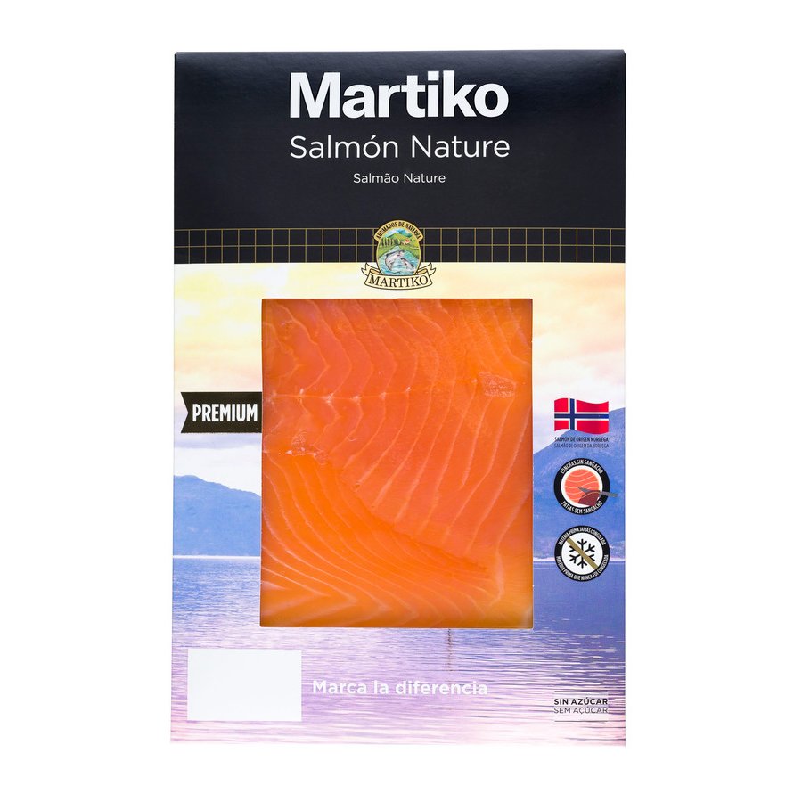 Imagen de Salmón nature sin ahumar MARTIKO 80 g