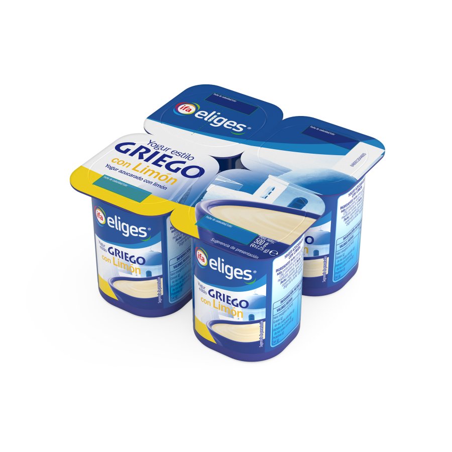 Yogur griego IFA ELIGES con limón 4X125 g