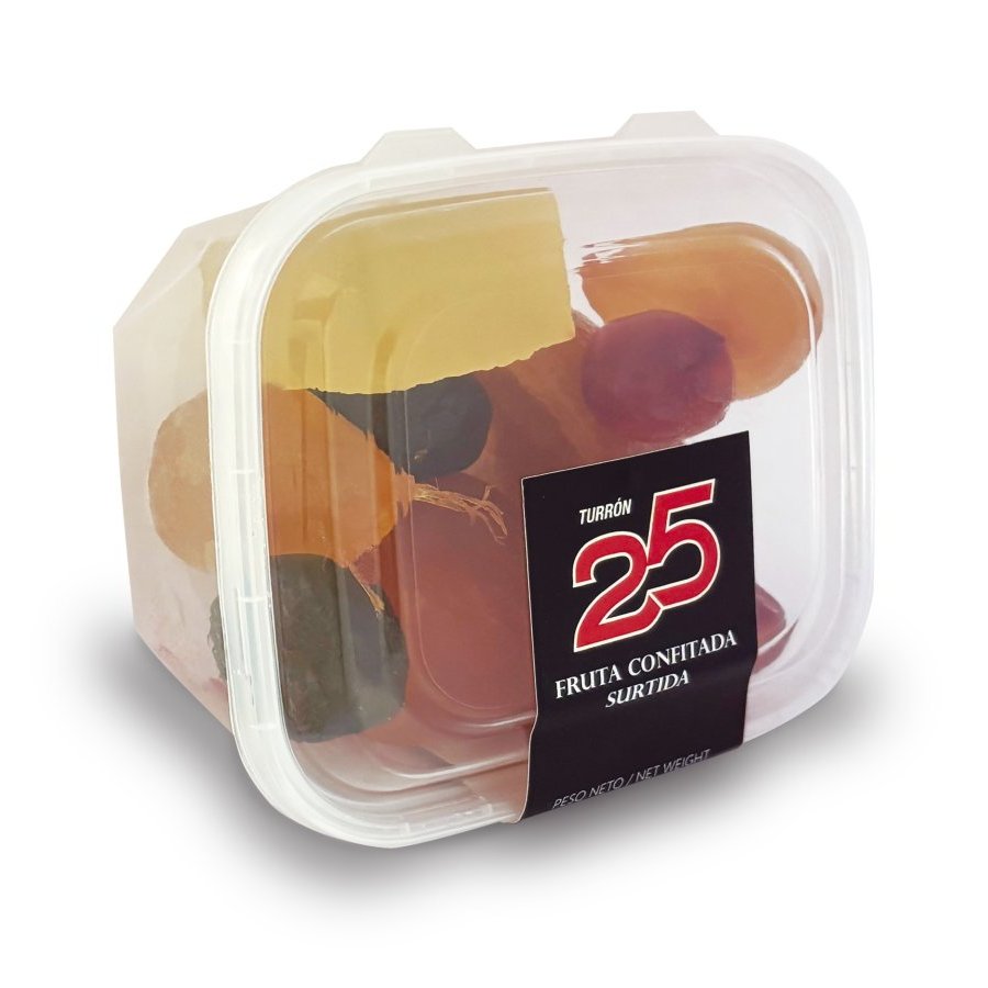 Frutas glaseadas 25 bandeja 250 g