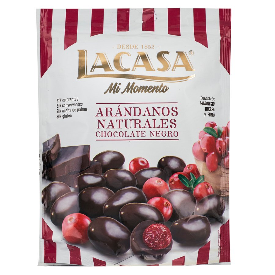 Arándanos bañados en  chocolate negro LACASA 115 g