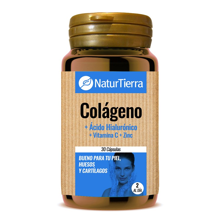 Colágeno y acido hialurónico NATURTIERRA 30 cápsulas