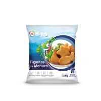 Figuritas de merluza empanadas congeladas IFA ELIGES 500 g
