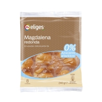 Madalenas redondas sen azucre 8 unidades IFA ELIGES 240 g