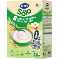 Papilla HERO SOLO 8 cereales fruta estuche 340 g