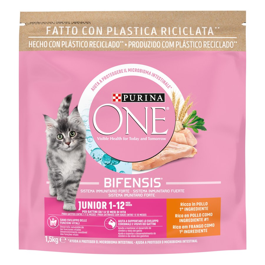 Alimento gato junior PURINA ONE pollo 1,5 kg