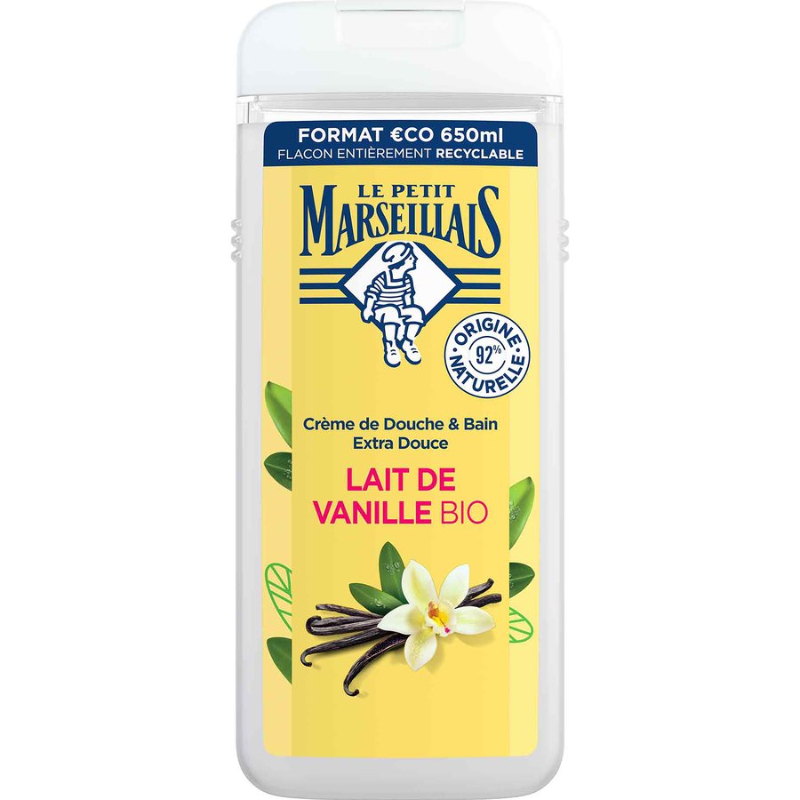 Gel de ducha LE PETIT MARSELLAIS leche de vainilla 650 ml