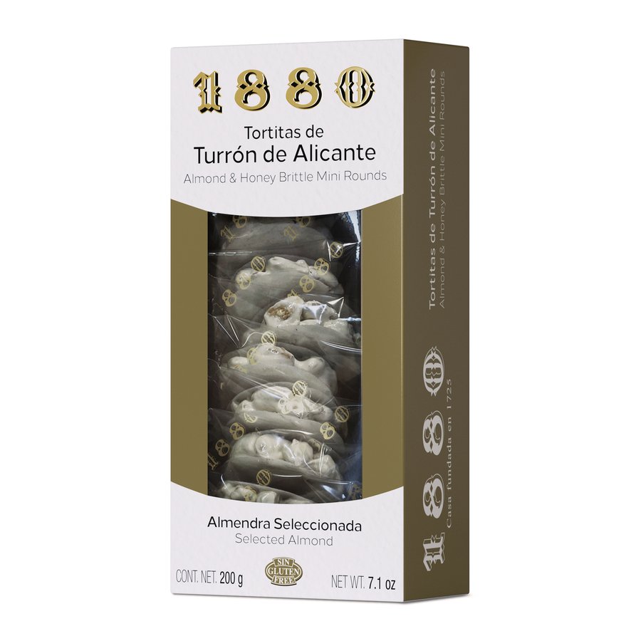 Tortitas turrón Alicante 1880 (8x25g) 200 g