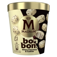 Helado MAGNUM BonBon White chocolate & cookies 12 unidades 168 g