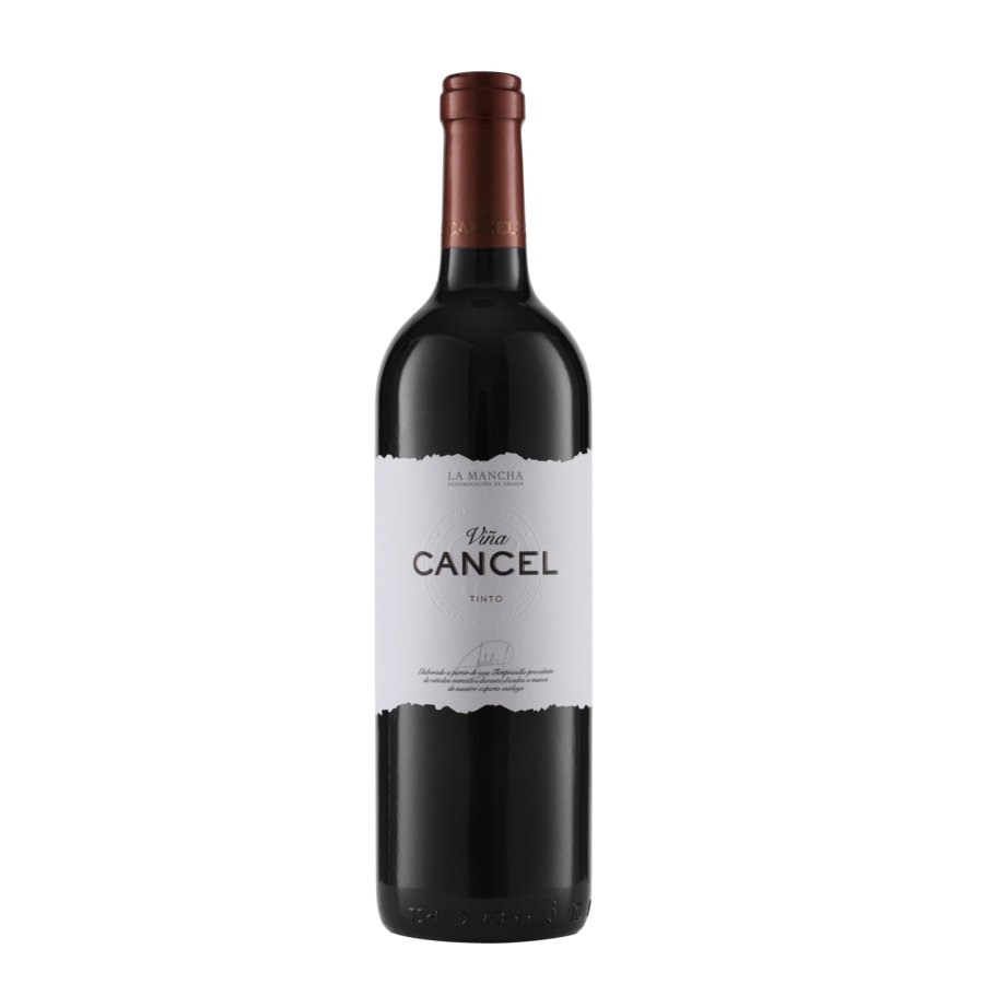 Vino tinto D.O.La Mancha VIÑA CANCEL Joven botella 75 cl