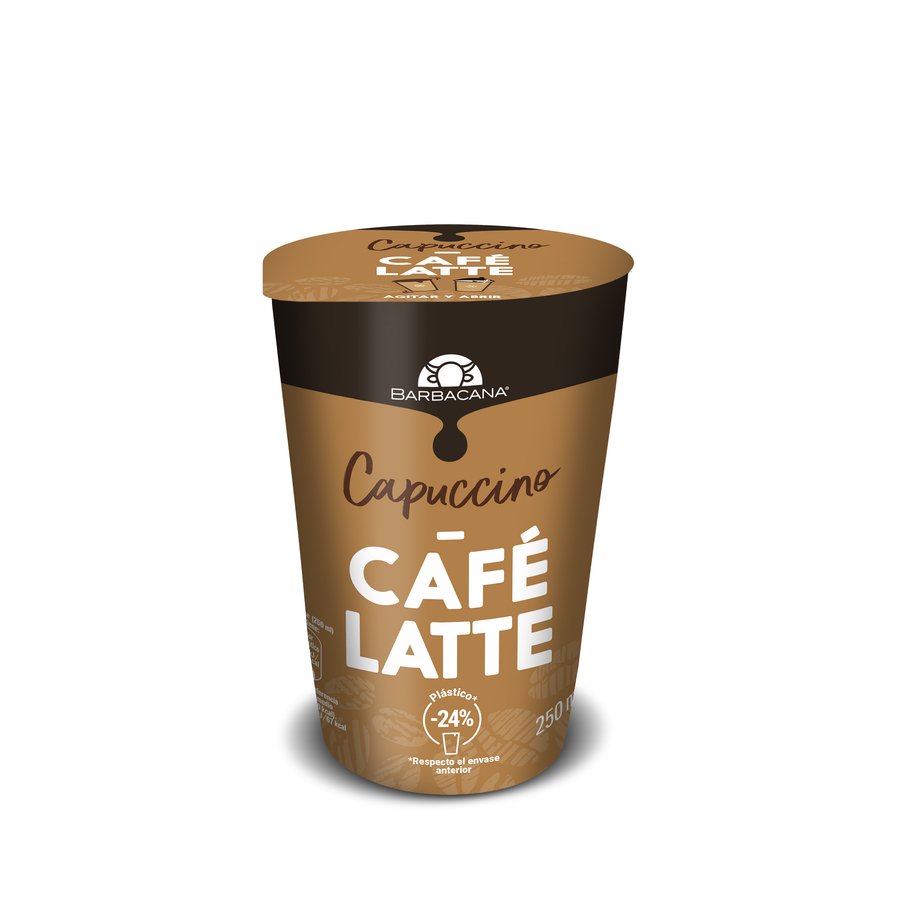 Café refrigerado BARBACANA latte capuccino 250 ml