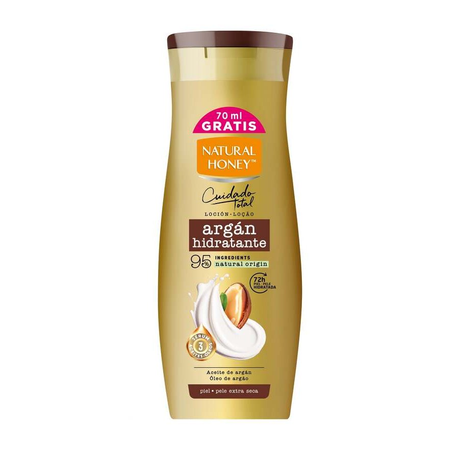 Loción corporal NATURAL HONEY argán 330+70 ml gratis