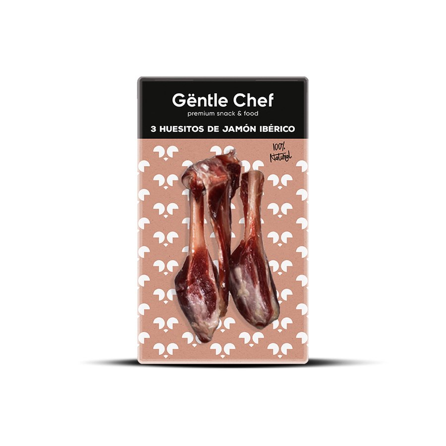 Snack perro GENTLE CHEF huesitos jamón ibérico 3 unidades
