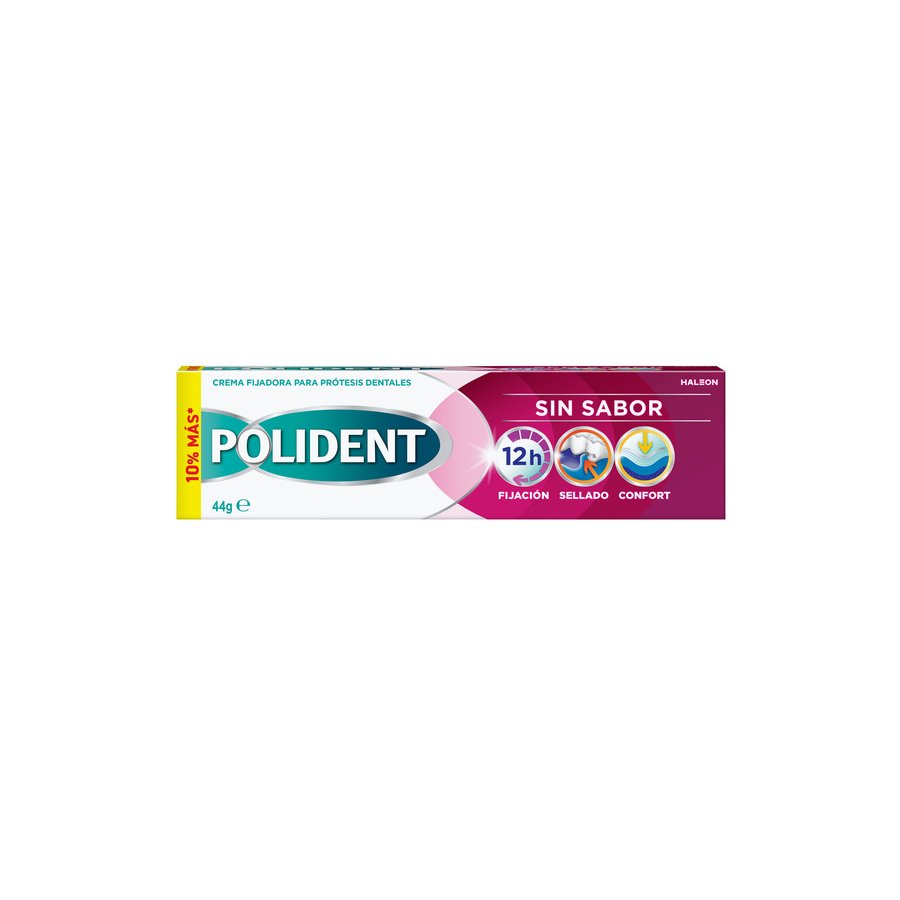 Crema fijadora para prótesis dentales POLIDENT sin sabor 44 g