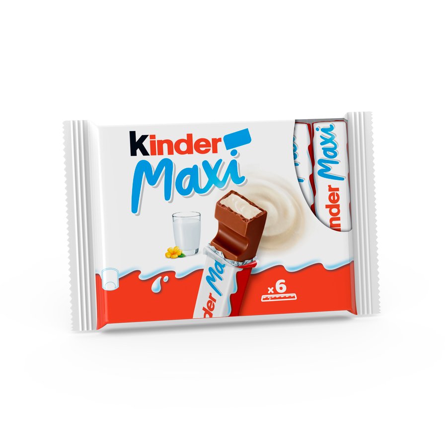 Imagen de Barritas chocolate KINDER Maxi 6 unidades 126 g