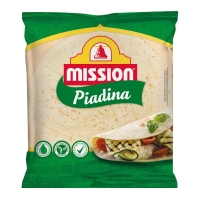 Piadina de trigo MISSION con aceite oliva virxe extra 4 unidades 360 g