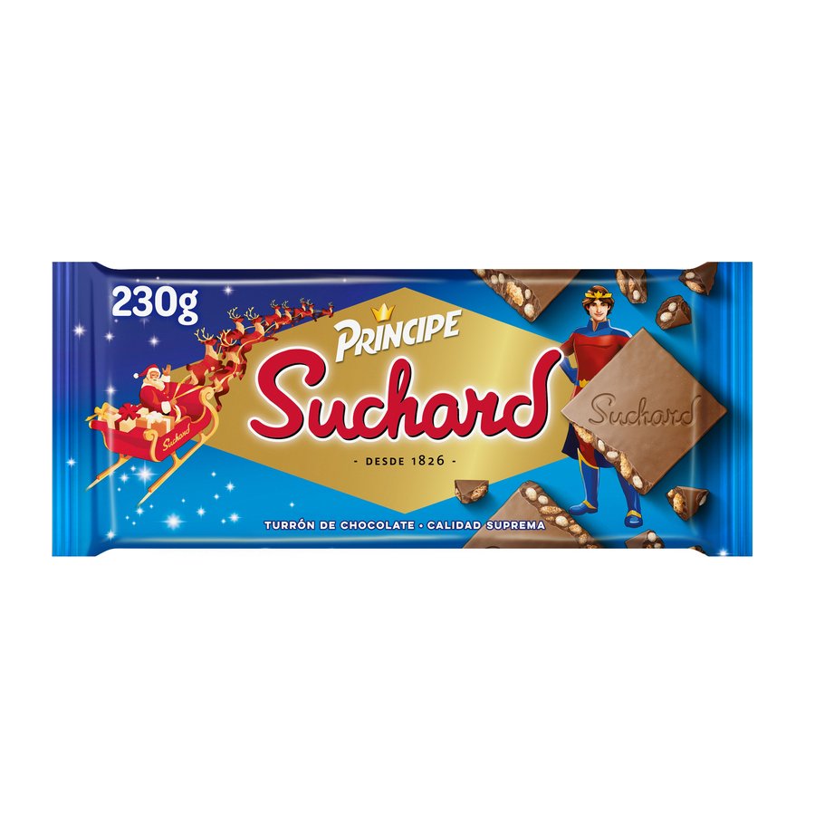 Turrón SUCHARD chocolate Príncipe 230 g
