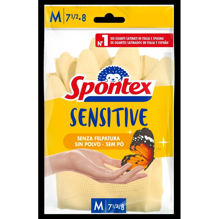 Guantes SPONTEX Sensitive talla M 7 y medio-8