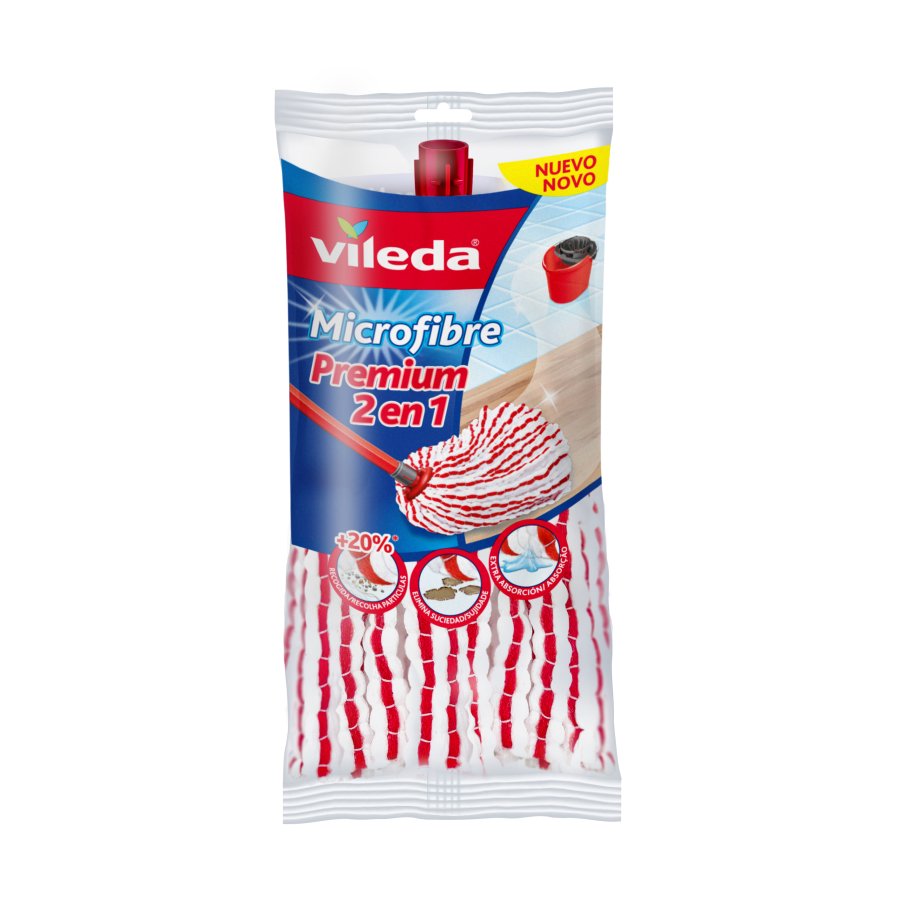 Fregona microfibras VILEDA Premium 2 en 1