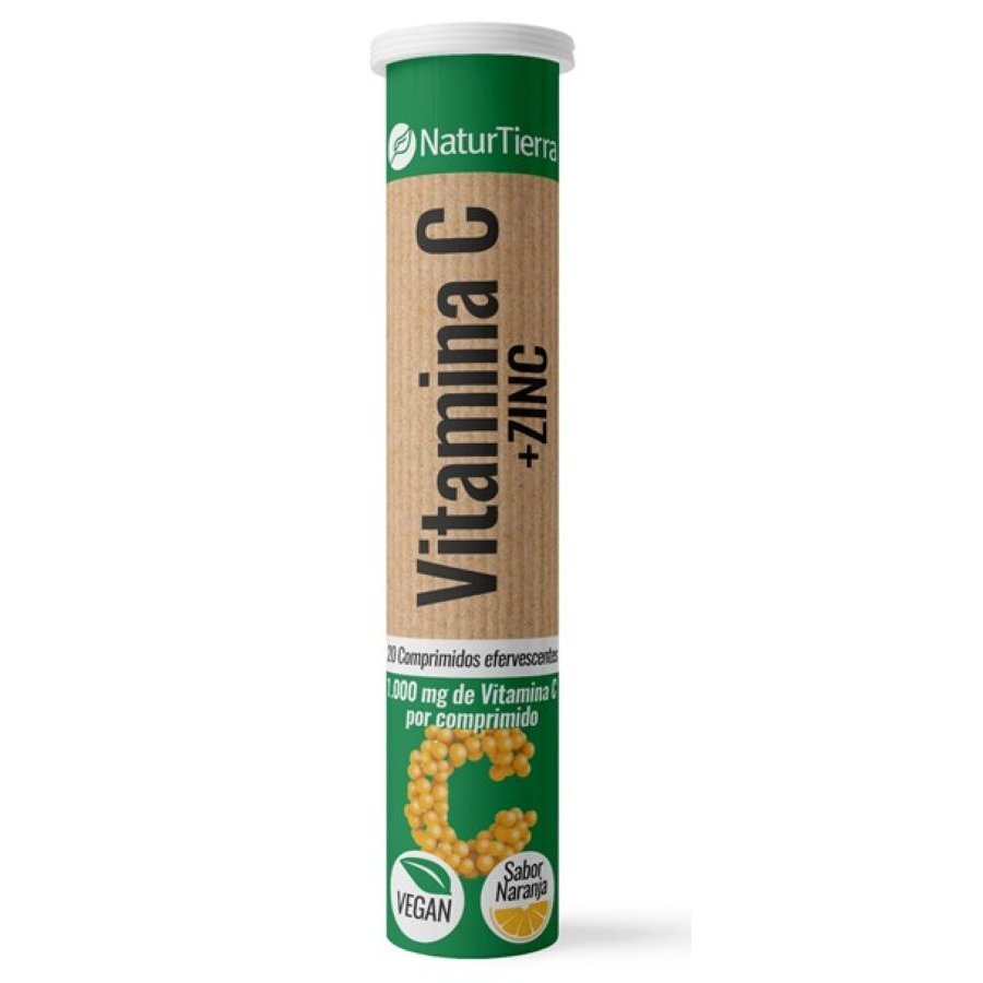 Vitamina C+Zinc NATURTIERRA 20 comprimidos efervescentes