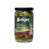 Pepinillos IFA ELIGES tradicionales grandes frasco 370 g pne.