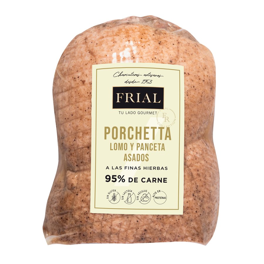 Porchetta (lomo y panceta asados) FRIAL finas hierbas kilo