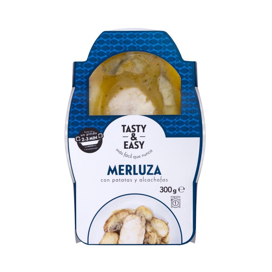 Merluza del cabo con patatas y alcachofas TASTY & EASY 300 g