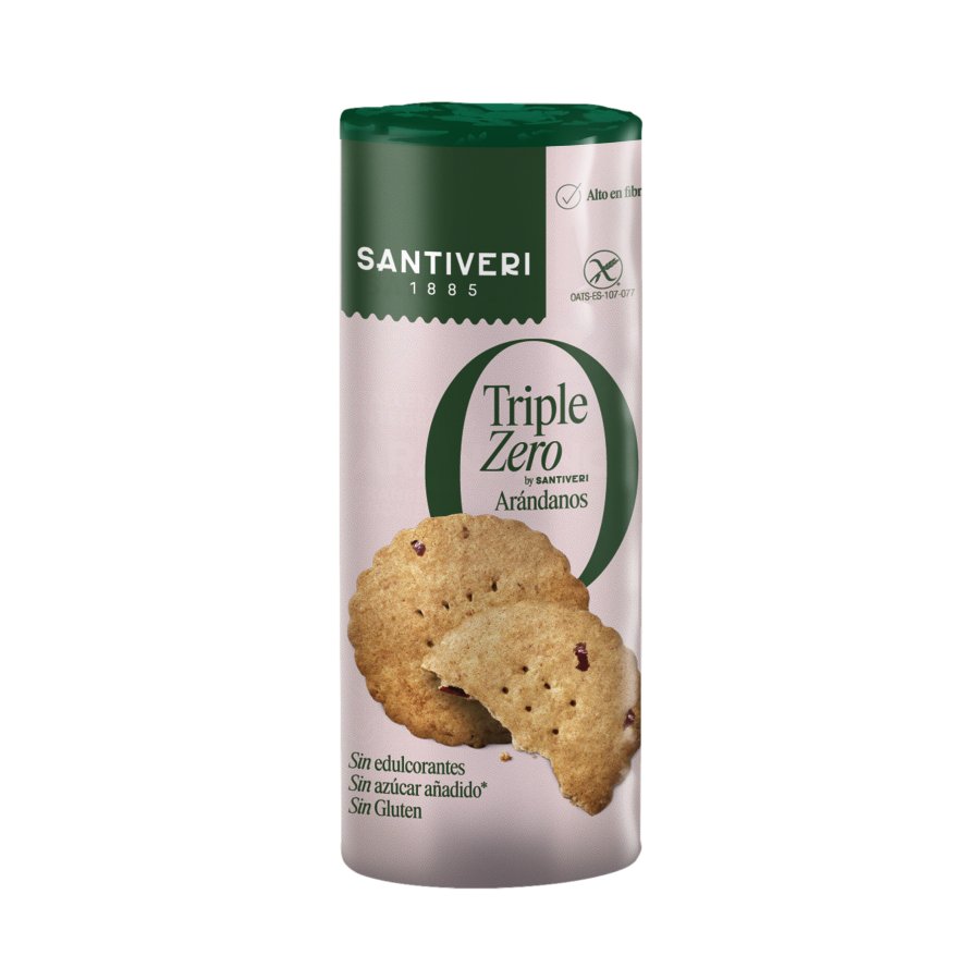 Galletas arándanos SANTIVERI Triple Zero 205 g