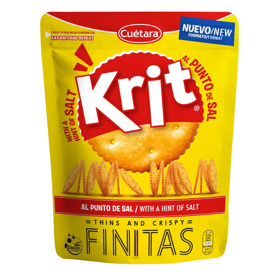 Galletas saladas CUETARA krit finitas punto de sal 150 g