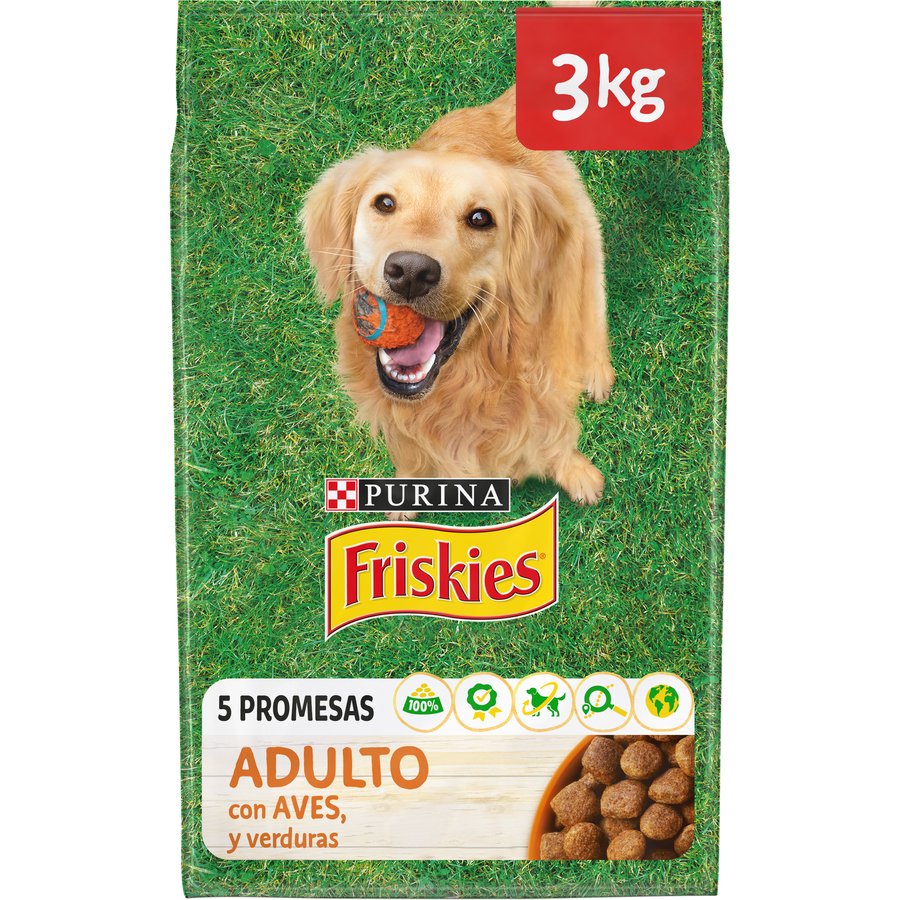 Alimento perro adulto FRISKIES ave-verdura 3 kg