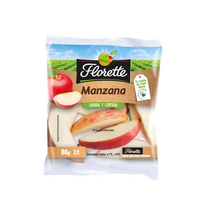 Manzana troceada FLORETTE bolsa 80 g