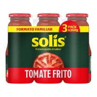 Tomate frito SOLIS frasco pack 3x360 g