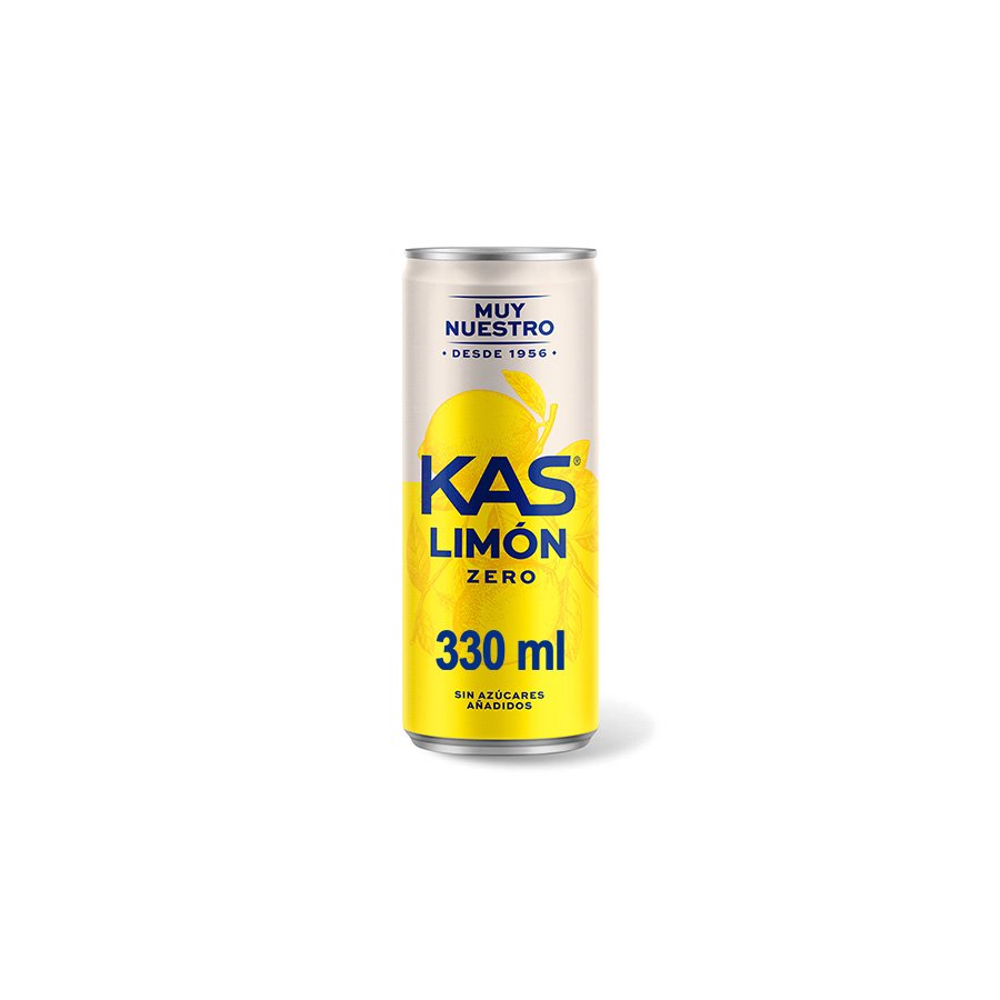 Refresco KAS limón Zero lata 33 cl