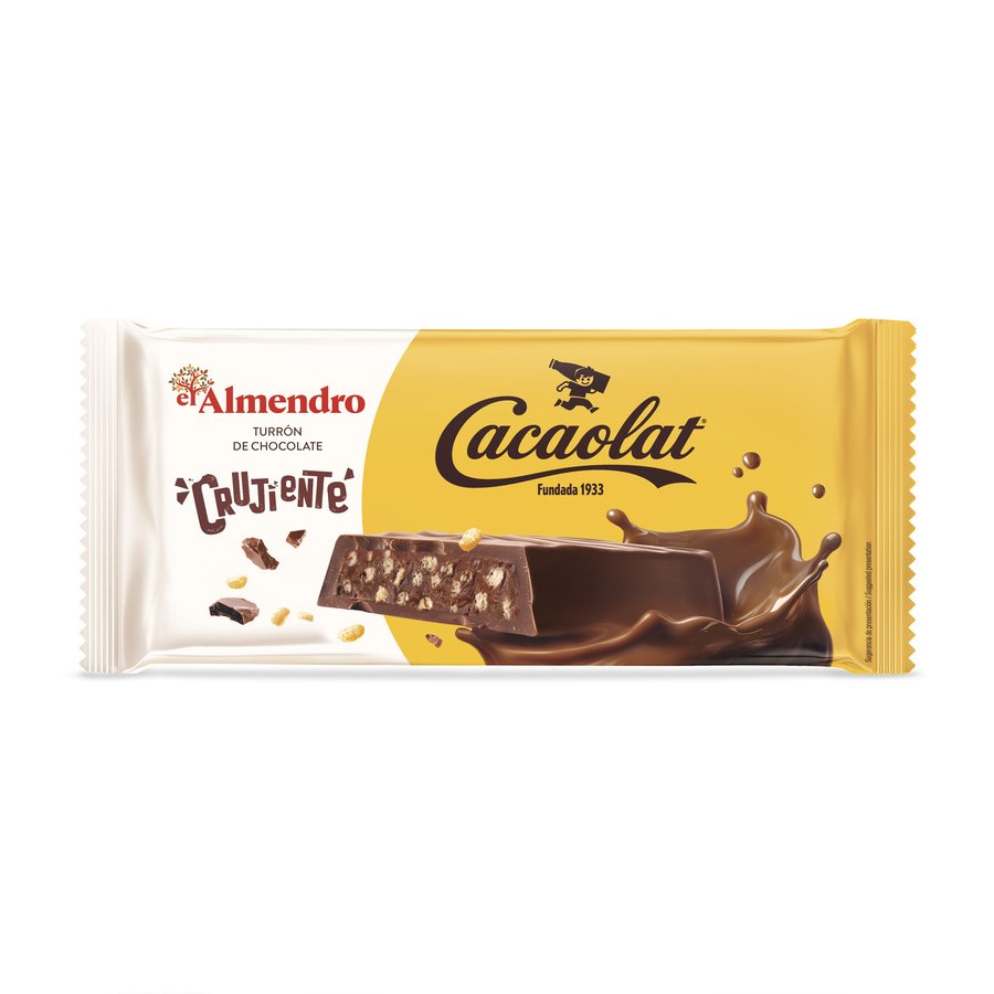 Turrón chocolate crujiente EL ALMENDRO Cacaolat 180 g