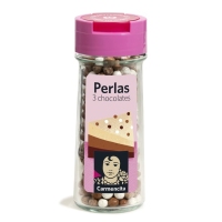 Perlas 3 chocolates CARMENCITA frasco 45 g