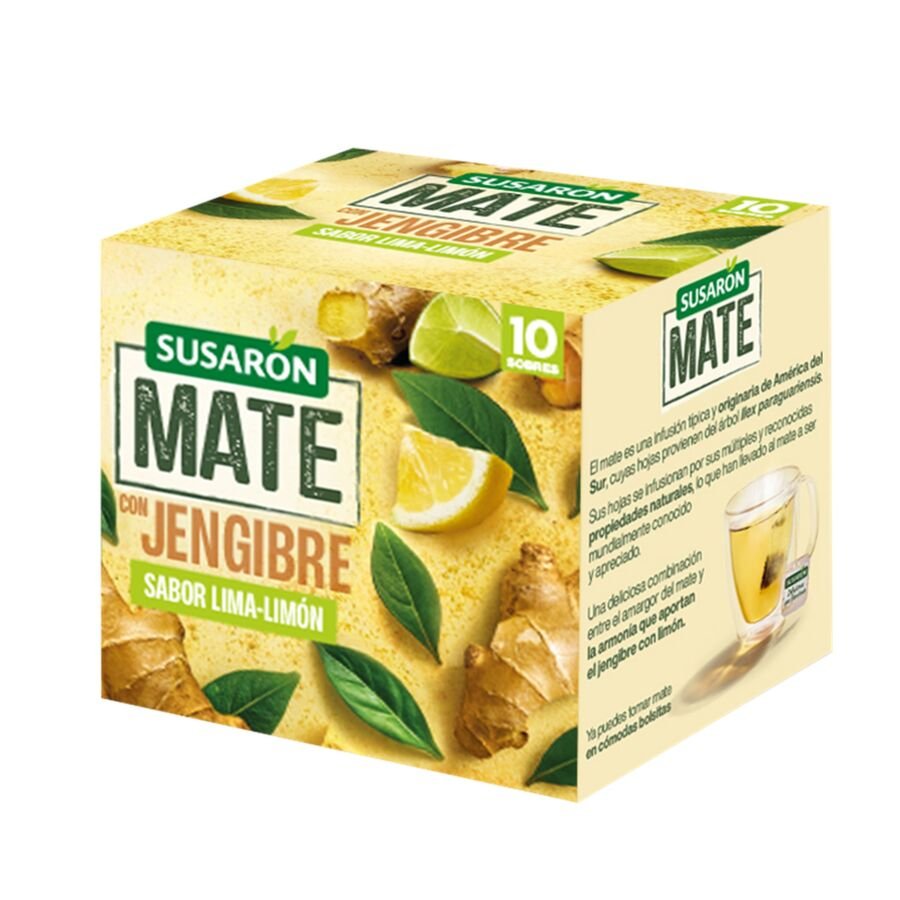Infusión mate SUSARON jenjibre lima limón 10 sobres