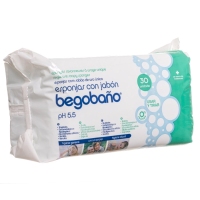 Esponxas con xabón un só uso BEGOBAÑO paquete 30 unidades