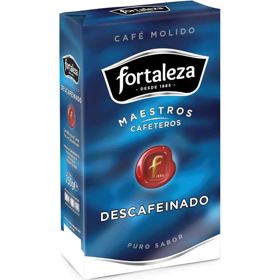 Café molido descafeinado natural FORTALEZA paquete 250 g