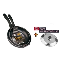 Lote luxe 22-26 cm + tapa viratortilla 26 cm 3427