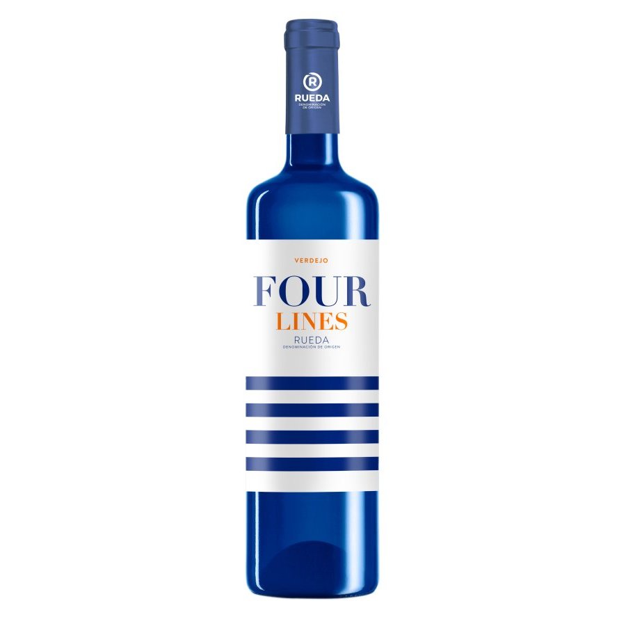 Vino blanco D.O.Rueda FOUR LINES verdejo botella 75 cl