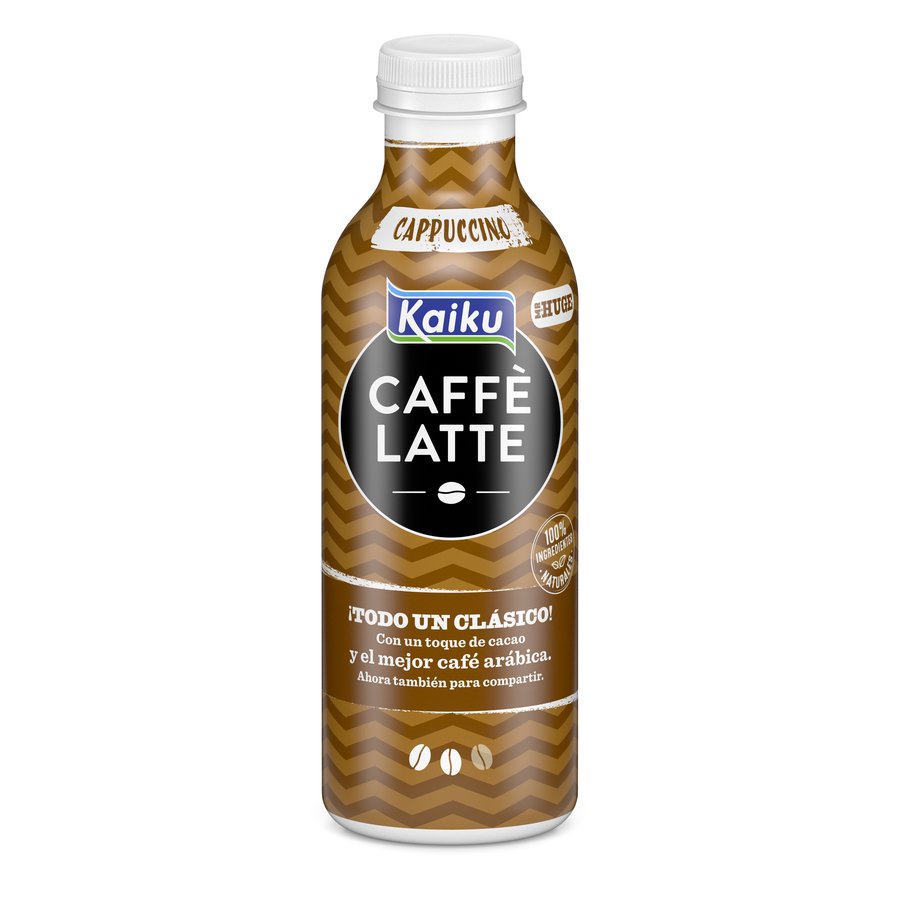 Bebida láctea KAIKU Caffe Latte Cappuccino botella 650 ml