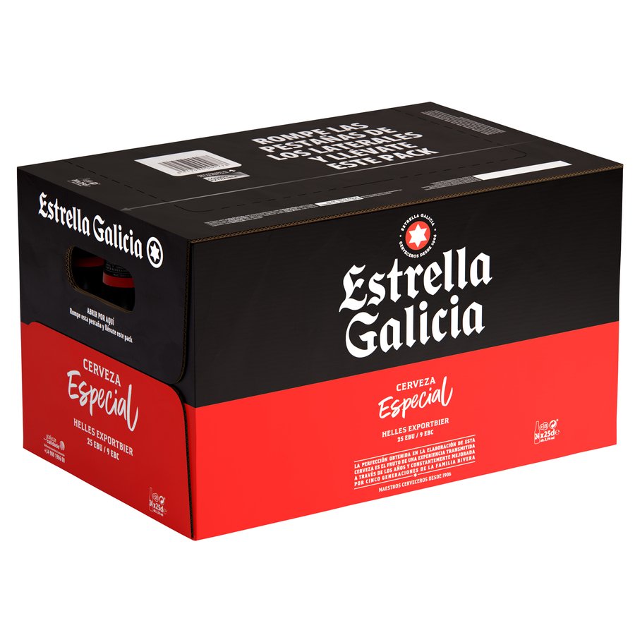 Cerveza ESTRELLA GALICIA botellín pack 24x25 cl